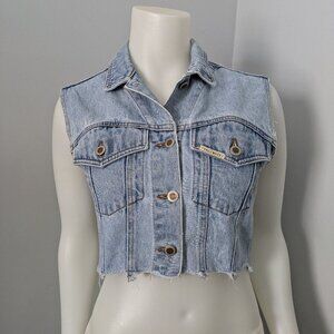 Hollywood blue jean vest